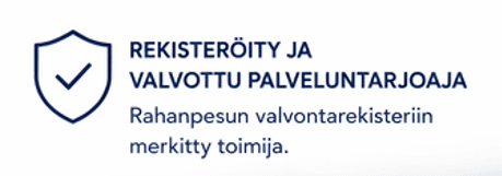 Rahanpesun valvontarekisteriin merkitty toimija